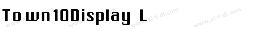 Town10Display Light字体转换
